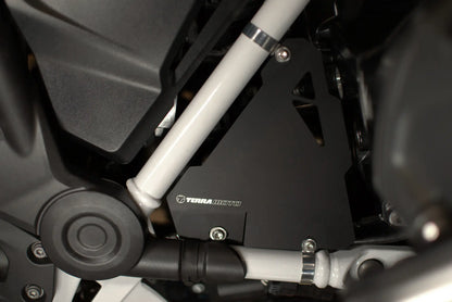Terra Moto - Starter Guard BMW R1200 & R1250 GS and GS Adventure Front view Webp anodized aluminum protection motorcycle parts